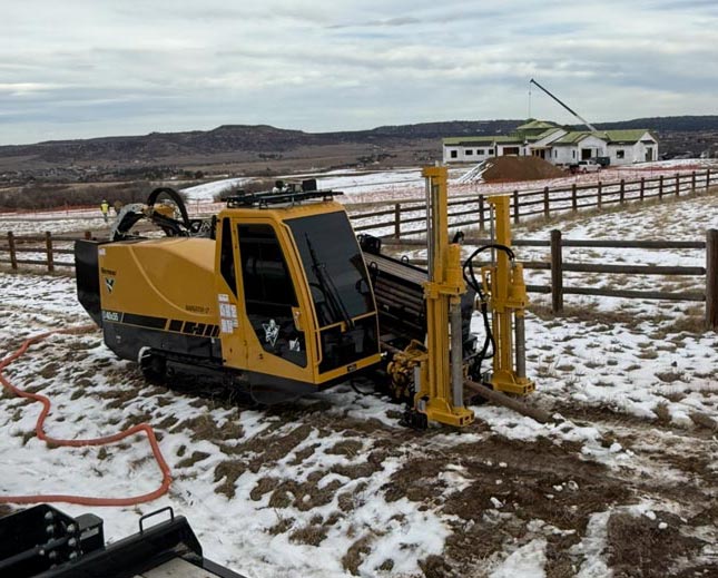 Underground Specialists truck on job site